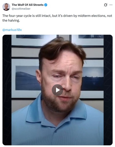 Четырехлетний цикл Биткоина теперь определяется политикой, а не сокращением вдвое: аналитик